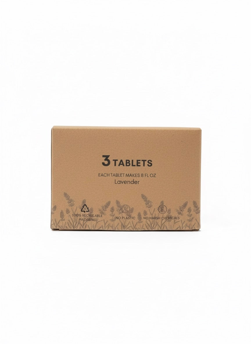 Plant-based foaming hand soap tablets plastic-free refill